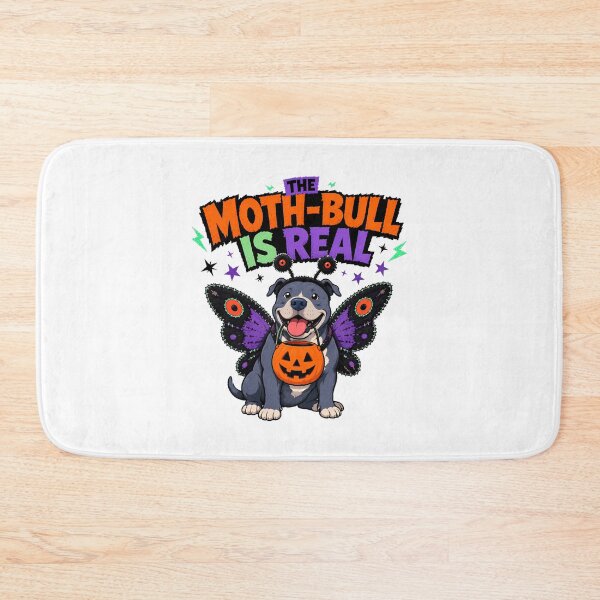 Item preview, Mothman Pitbull Halloween Dog Spooky Cryptid Pup designed and sold by chattsuede.