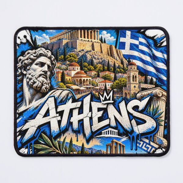 Item preview, Athens Greece Street Art – Acropolis Urban Graffiti Design designed and sold by URBIVO.