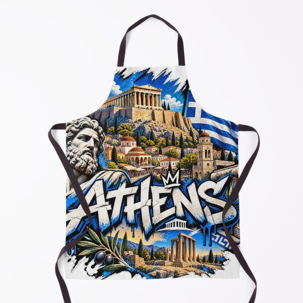 Item preview, Athens Greece Street Art – Acropolis Urban Graffiti Design designed and sold by URBIVO.