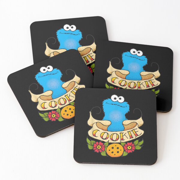Item preview, Childhood Puppet Show Blue Biscuit Monster Cookie Tattoo designed and sold by SaiidPhom.