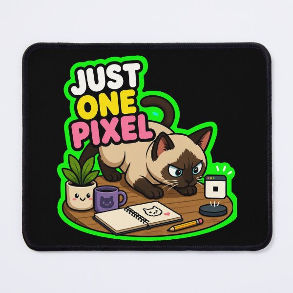 Item preview, Just One Pixel Off Siamese Cat Web Designer designed and sold by Cat Meme Fund.
