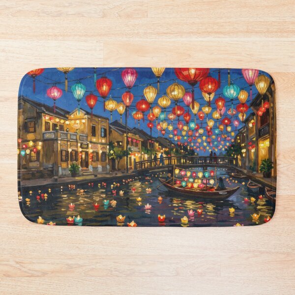 Item preview, Hoi An Lantern Festival on the Thu Bon River designed and sold by RedPeaStudio.