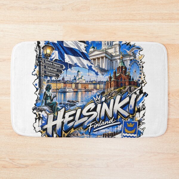 Item preview, Helsinki Finland Urban Street Art – Nordic City Graffiti designed and sold by URBIVO.