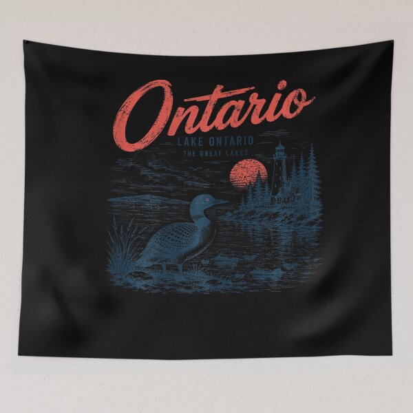 Item preview, Lake Ontario Funny Loon Vintage Est 1615 Design designed and sold by Khescoiu.