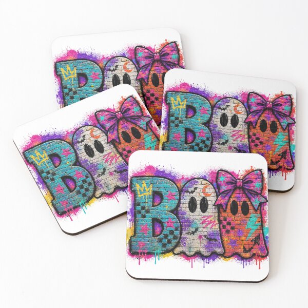 Item preview, Colorful Neon Graffiti Boo Spooky Season Ghosts designed and sold by DYALEEZ-XCR.