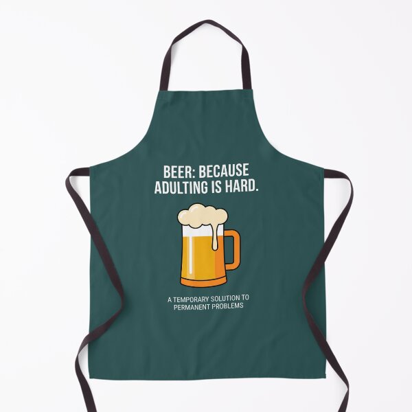 Item preview, Beer, because being an adult is hard. designed and sold by MyHappyArtShop.