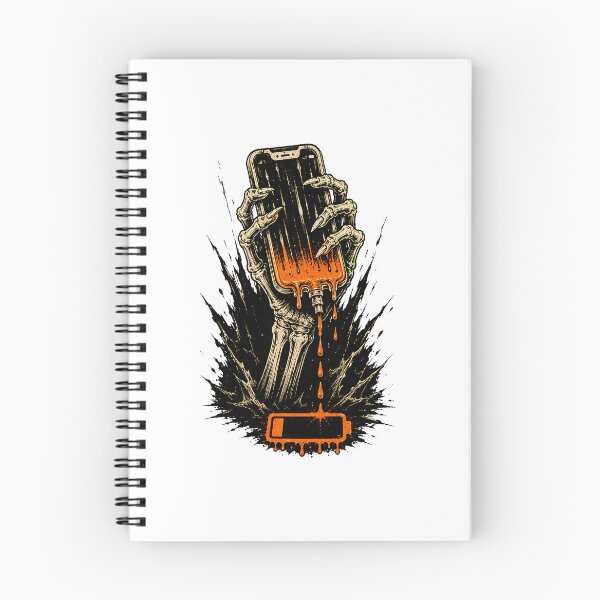 Item preview, Skeleton Hand Low Battery Gothic Digital Burnout designed and sold by chattsuede.