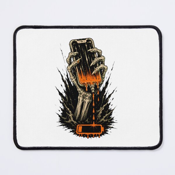 Item preview, Skeleton Hand Low Battery Gothic Digital Burnout designed and sold by chattsuede.