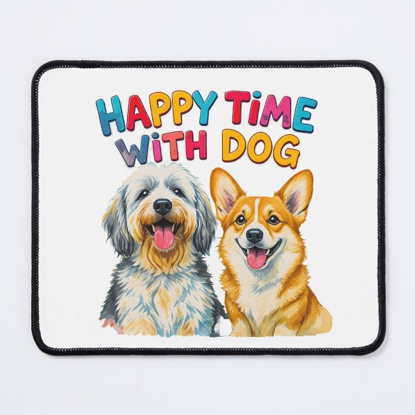 Item preview, Corgi and Old English Sheepdog Art designed and sold by Kedspicedesign.