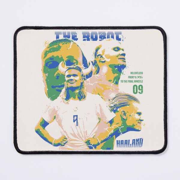 Item preview, Erling Haaland The Robot – Norway Football Viking Retro Poster Art designed and sold by pick-o-print.
