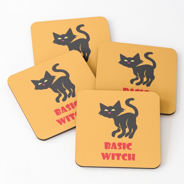 Item preview, Basic Witch - Funny Halloween Black Cat designed and sold by ToluaPrints.