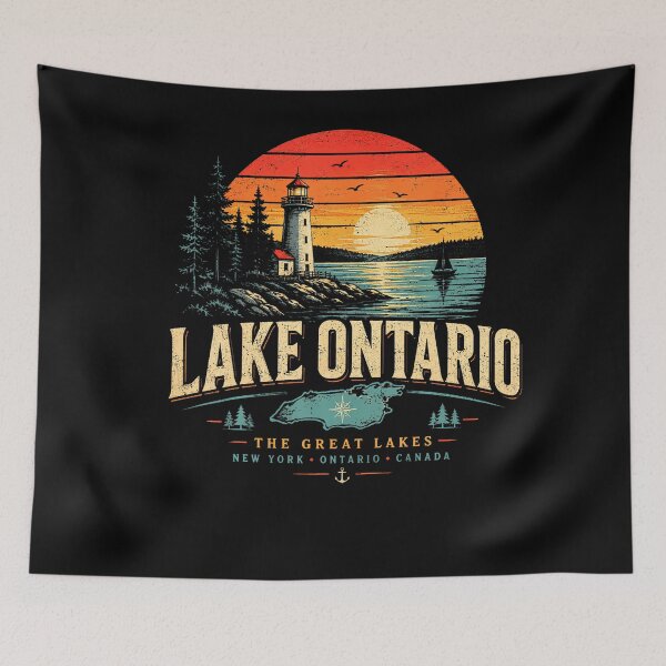 Item preview, Lake Ontario Funny Vintage Est 1615 Lake Life designed and sold by Khescoiu.