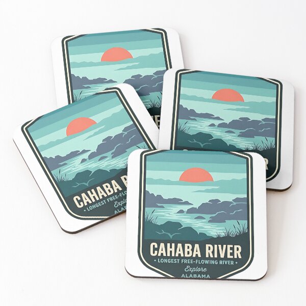 Item preview, Cahaba River Shoals Alabama Refuge Sticker designed and sold by DetourDgn.