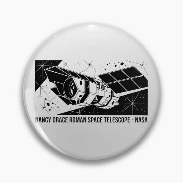 Item preview, Nancy Grace Roman Space Telescope NASA Astronomy Black and White Art designed and sold by KiwiRider.