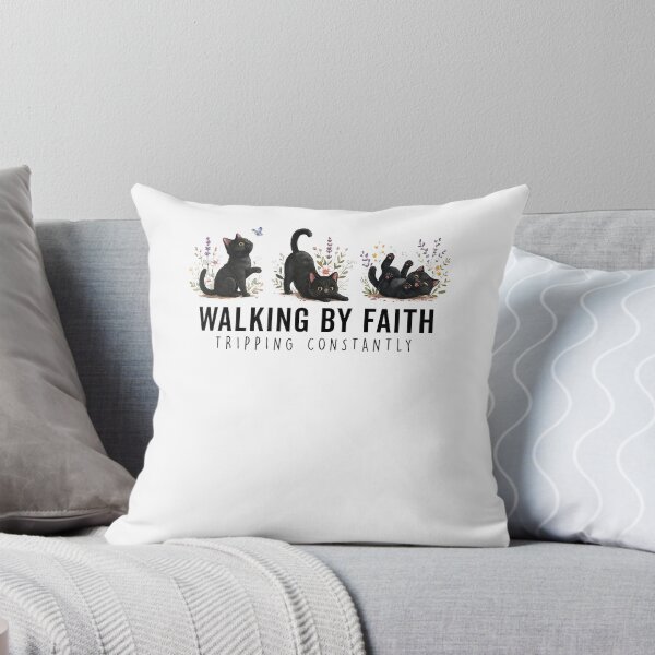 Item preview, Walking By Faith Tripping Constantly Cat designed and sold by nosu-art-pod.