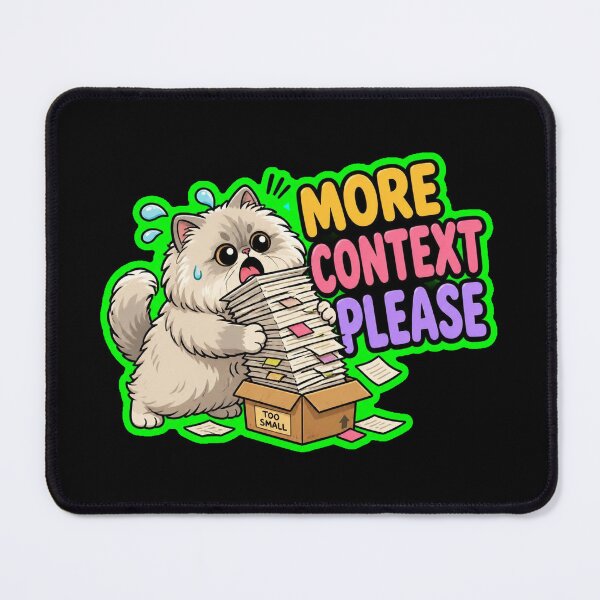 Item preview, More Context Please Funny Cat Sticker designed and sold by Cat Meme Fund.