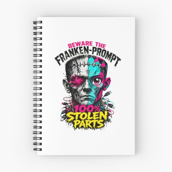 Item preview, Beware The Franken Prompt Human Creator Protest Slogan designed and sold by chattsuede.