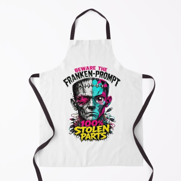 Item preview, Beware The Franken Prompt Human Creator Protest Slogan designed and sold by chattsuede.