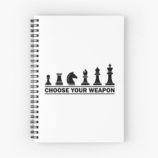 Item preview, Choose Your Weapon - Funny Chess Player Strategy Board Game designed and sold by Shopeon Designs.