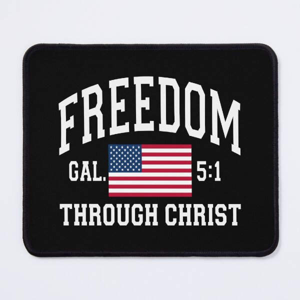 Item preview, Freedom Through Christ - Patriotic American, Inspirational Faith designed and sold by RLYGR8.