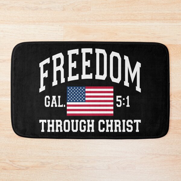 Item preview, Freedom Through Christ - Patriotic American, Inspirational Faith designed and sold by RLYGR8.