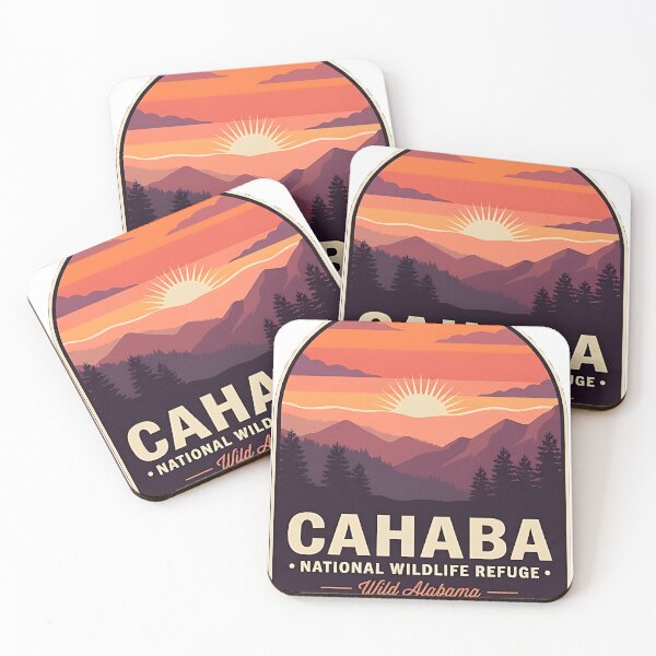 Item preview, Cahaba Refuge Sunset Ridgeline Alabama Sticker designed and sold by DetourDgn.