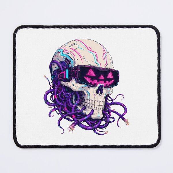 Item preview, Futuristic Skull VR Visor Synthwave Gamer Halloween designed and sold by chattsuede.