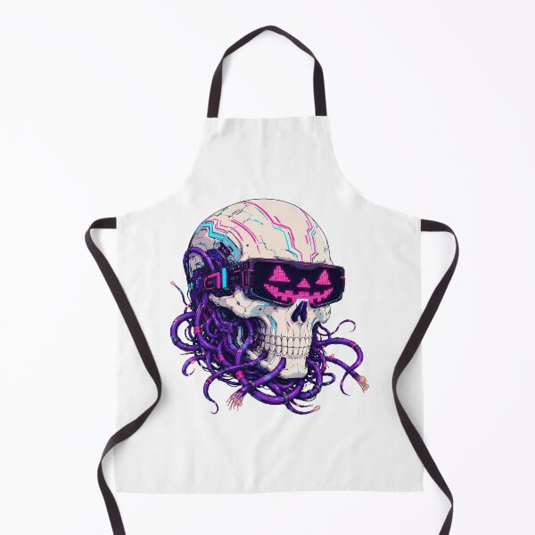 Item preview, Futuristic Skull VR Visor Synthwave Gamer Halloween designed and sold by chattsuede.