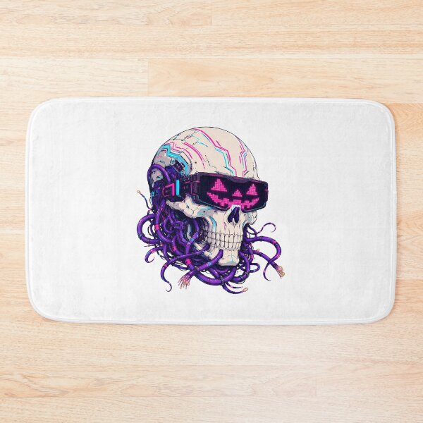 Item preview, Futuristic Skull VR Visor Synthwave Gamer Halloween designed and sold by chattsuede.