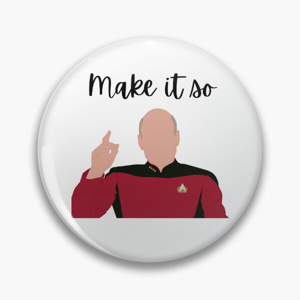 Item preview, “Make It So” - Captain Picard Faceless Art designed and sold by RoseDesigns05.