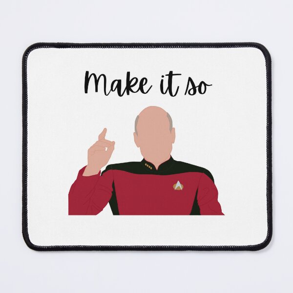 Item preview, “Make It So” - Captain Picard Faceless Art designed and sold by RoseDesigns05.