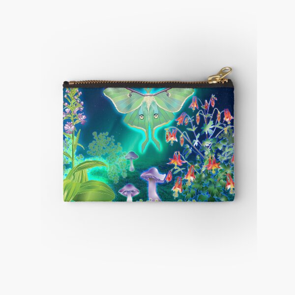 Item preview, Luna Moth, Columbine, Mushrooms, Fringed Orchid Moonscape designed and sold by Jedi-Artist.