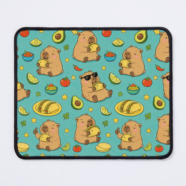 Item preview, Capybara Taco Lunch Pattern designed and sold by Soft Berry Studio.