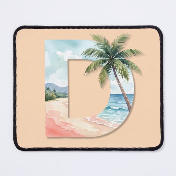Item preview, Coastal Initial D Beach Monogram Ocean Personalized Design designed and sold by Sea Gem.