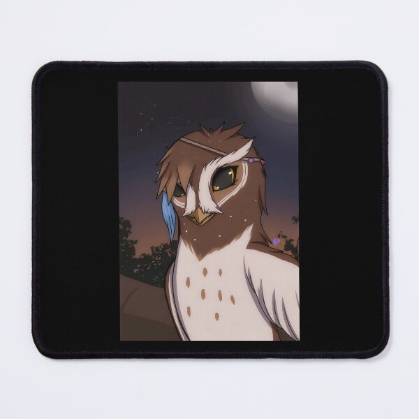 Item preview, Stylized Owl Character Art with Night Sky Background designed and sold by Catsi-Nook-Art.