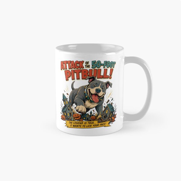 Item preview, Giant Pitbull Puppy Monster Halloween Movie Parody designed and sold by chattsuede.