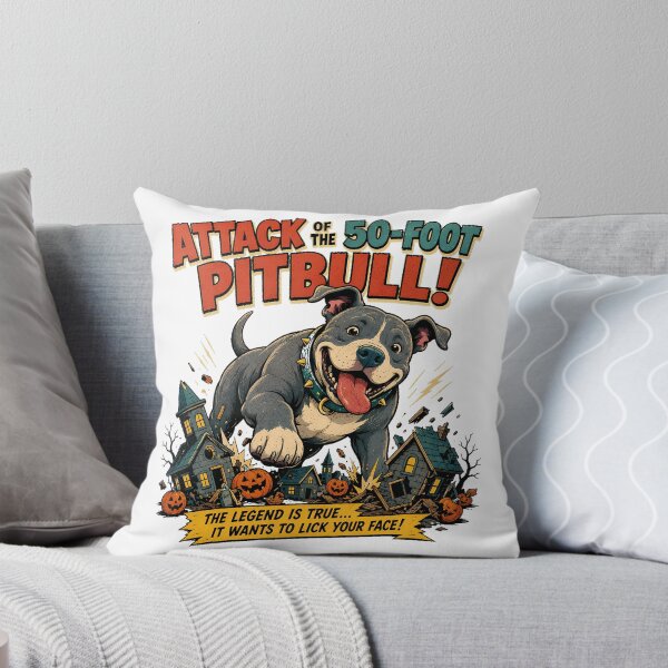 Item preview, Giant Pitbull Puppy Monster Halloween Movie Parody designed and sold by chattsuede.