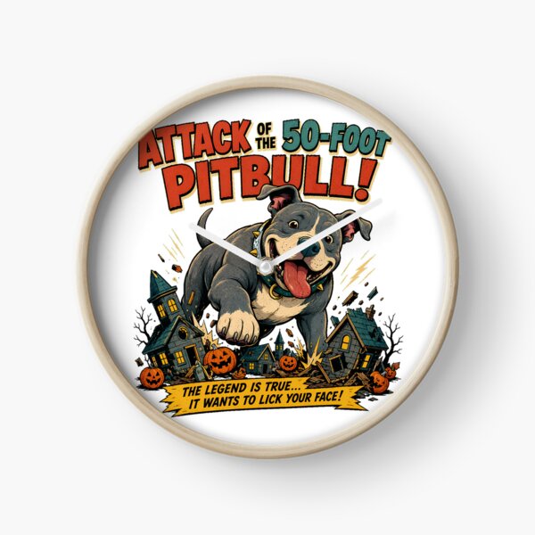 Item preview, Giant Pitbull Puppy Monster Halloween Movie Parody designed and sold by chattsuede.