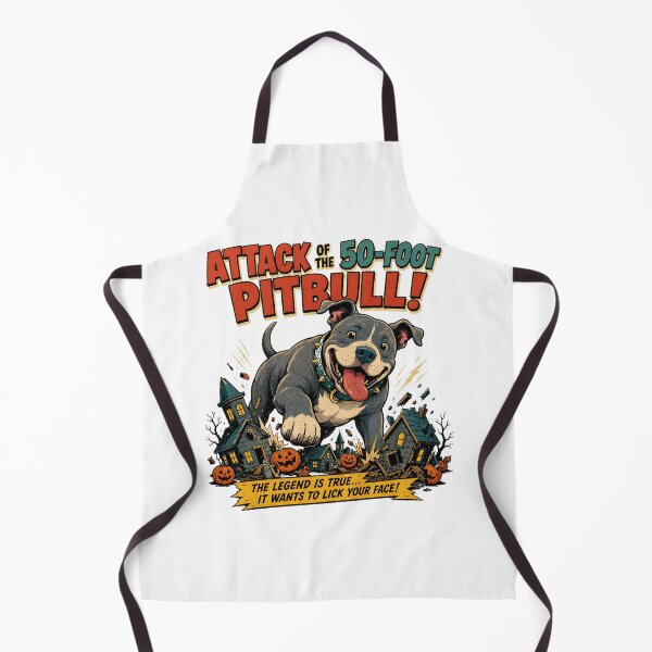Item preview, Giant Pitbull Puppy Monster Halloween Movie Parody designed and sold by chattsuede.