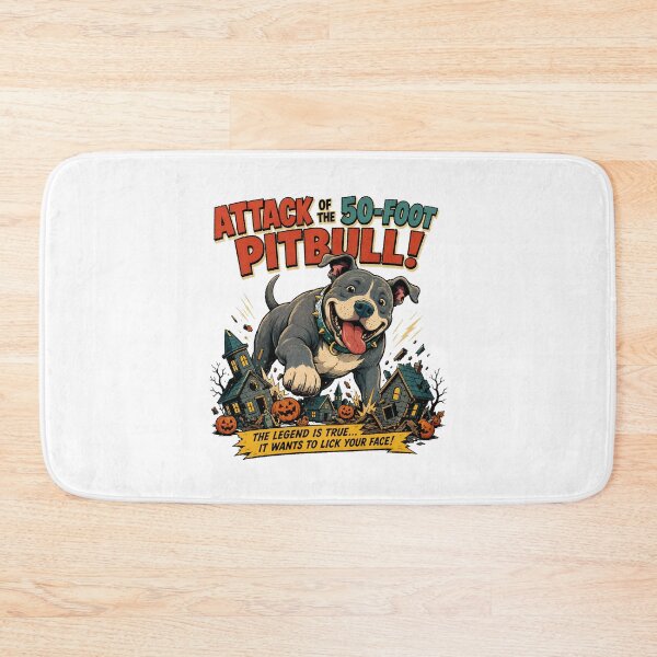 Item preview, Giant Pitbull Puppy Monster Halloween Movie Parody designed and sold by chattsuede.