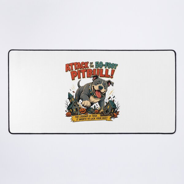 Item preview, Giant Pitbull Puppy Monster Halloween Movie Parody designed and sold by chattsuede.