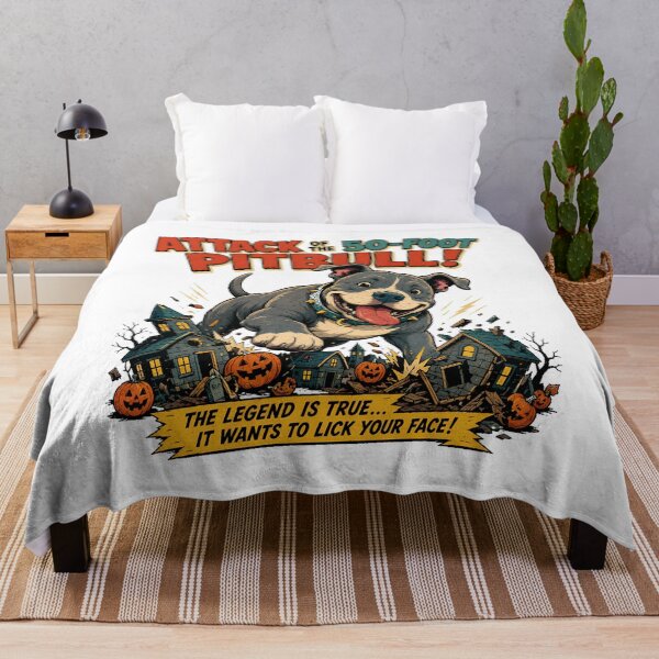 Item preview, Giant Pitbull Puppy Monster Halloween Movie Parody designed and sold by chattsuede.
