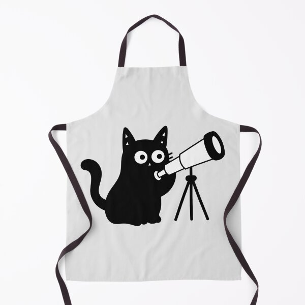 Item preview, Cute Cat Stargazing With Telescope Under The Stars Astronomy Space Kitty designed and sold by DibujandoPorfa.