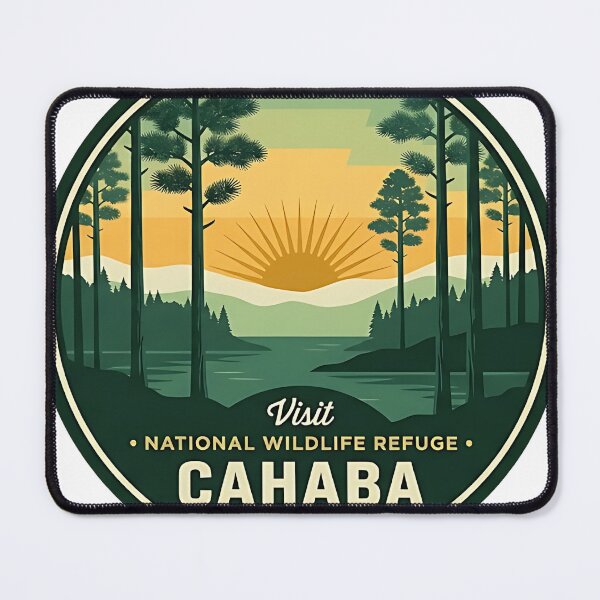 Item preview, Cahaba Refuge Longleaf Pines Alabama Sticker designed and sold by DetourDgn.