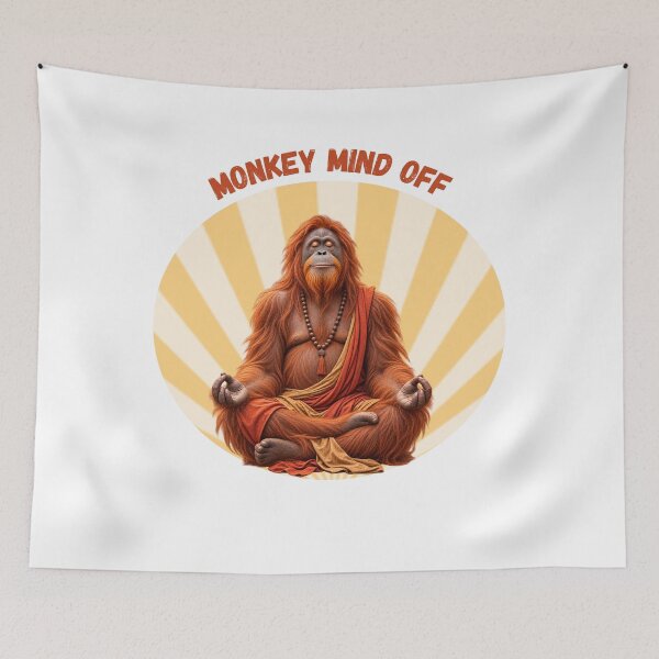 Item preview, MONKEY MIND OFF designed and sold by gomood.
