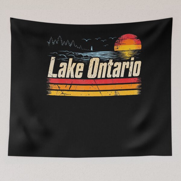 Item preview, Retro Sunset Great Lakes Lake Ontario Design designed and sold by Khescoiu.