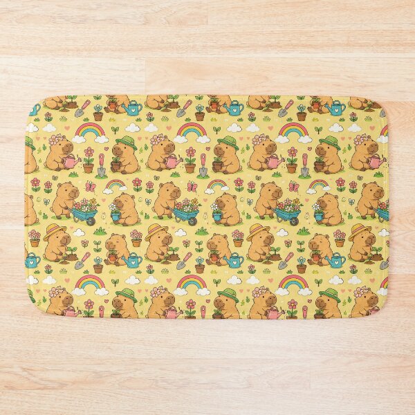 Item preview, Capybara Rainbow Gardening Pattern designed and sold by Soft Berry Studio.