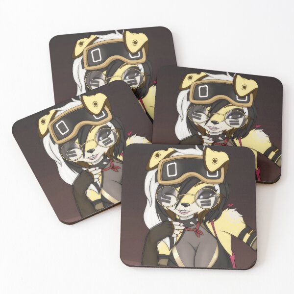 Item preview, Cute Anime Dog Character with Glasses and Stylish Outfit designed and sold by Catsi-Nook-Art.