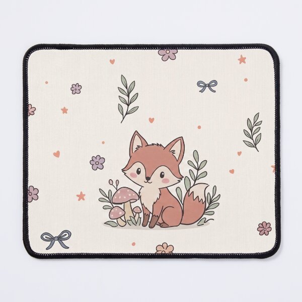 Item preview, Cute Cartoon Fox in Whimsical Forest Scene designed and sold by Divinedesignbydulce.