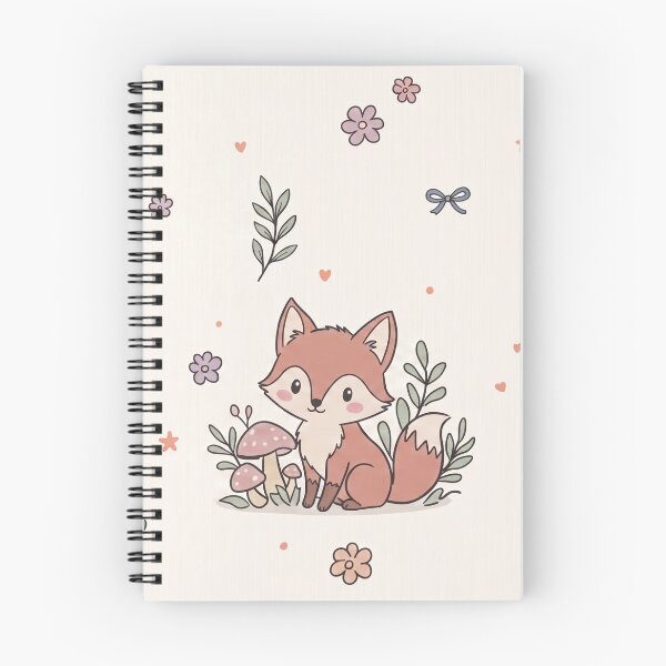 Item preview, Cute Cartoon Fox in Whimsical Forest Scene designed and sold by Divinedesignbydulce.